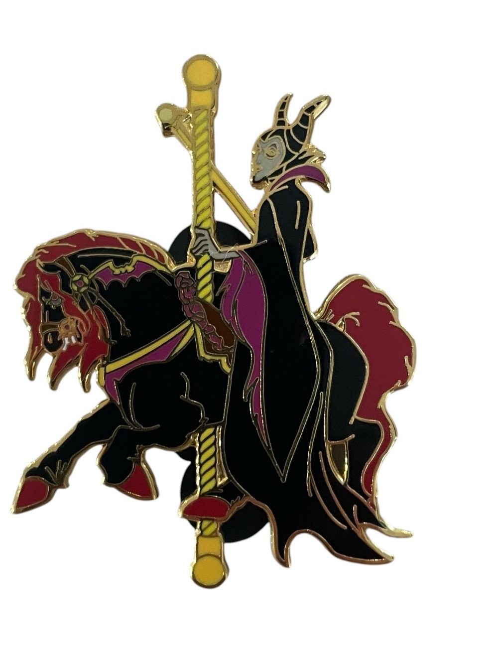 Disney Pin Maleficent Carousel Merry Go Round Horse LE 1000